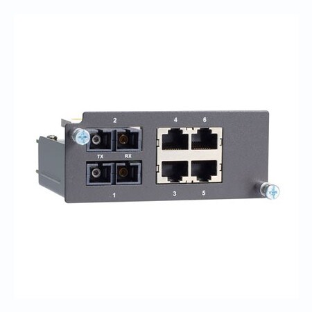 Moxa Fast Eth. Module W/ 2 Single-Mode 100BasefxPorts W/ Sc, Pm-7200-2Ssc4Tx PM-7200-2SSC4TX